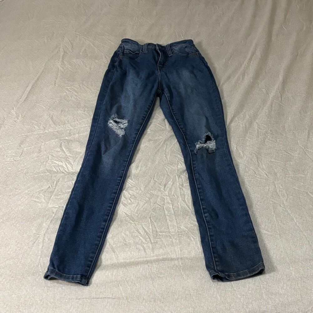 RSQ high rise skinny ripped straight leg sze 00/w23